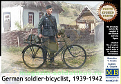 Сборная фигура из пластика MB 35171 Немецкий солдат- велосипедист, 1939-1942 (1/35) Master Box - фото
