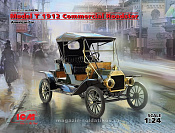 Сборная модель из пластика Model T 1912 Commercial Roadster, Американский автомобиль, 1:24, ICM - фото
