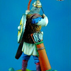 Сборная миниатюра из металла Лучник Новгородского ополчения 1242 г, 1:30, Оловянный парад
