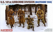 Сборные фигуры из пластика Д Солдаты US 101st Airborne Division, Bastogne 44 (1/35) Dragon - фото