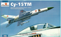Сборная модель из пластика Сухой Су-15TM Советский перехватчик Amodel (1/72)