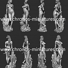 Сборная миниатюра из смолы Миры Фэнтези: Принцесса Марса, 54 мм, Chronos miniatures