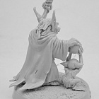 Сборная миниатюра из смолы Гоблин-волшебник, 28 мм, Золотой дуб