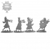Солдатики из пластика Нимфы (4 шт, цвет-серый, б/к), Воины и битвы - фото