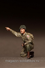 Сборная фигура из смолы SM 3555 Парашютист США. День Д. 1944, 1:35, SOGA miniatures - фото