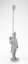 Сборная миниатюра из смолы Сержант-орлоносец. Франция, 1807-1812 гг, 28 мм, Аванпост - фото