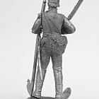 Миниатюра из олова 551 РТ Датский лыжник-егерь, 1808 год., 54 мм, Ратник