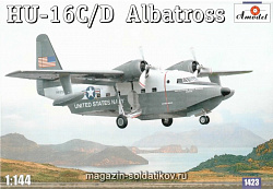 Сборная модель из пластика HU-16C/D Альбатрос самолет-амфибия ВВС США Amodel (1/144)