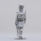 Сборная миниатюра из металла Обер-офицер мушкетерского полка 1808-1812 гг, 28 мм, Аванпост
