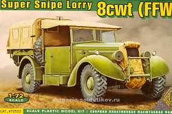 Сборная модель из пластика Super Snipe Lorry 8cwt (FFW - Fitted For Wireless) АСЕ (1/72)