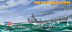 Сборная модель из пластика Подлодка USS Gato SS-212 1944 (1/700) Hobbyboss