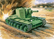 Сборная модель из пластика КВ-2 обр.1941 Тяжелый танк (152мм пушка) (1/35) Восточный экспресс - фото