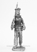 Миниатюра из олова 438 РТ Рядовой сербского добровольческого батальона 1813 г., 54 мм, Ратник - фото