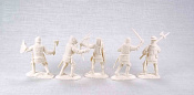 Солдатики из пластика Английские пехота/рыцари (молочный цвет), 1:32 Хобби Бункер - фото
