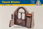 Сборная модель из пластика ИТ Аксессуары Church Windows (1/35) Italeri - фото