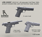 Аксессуары из смолы Автоматический пистолет M1911A1, 1:35, Live Resin - фото