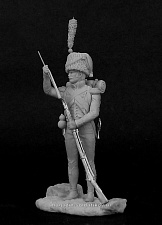 Сборная миниатюра из металла Вольтижер легкой пехоты, Франция, 1809-1812 гг., 54 мм, Chronos miniatures - фото