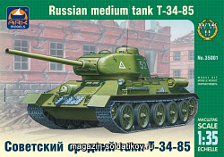 Сборная модель из пластика Советский средний танк Т-34-85 (1/35) АРК моделс