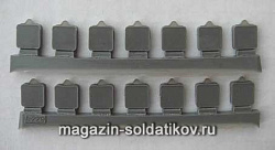 Аксессуары из смолы Российские/Советские 7,62 ящики для ленты 250 патр (Максим, СГ-43 и т.д…) Tank