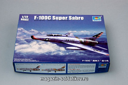 Сборная модель из пластика Самолет F - 100C «Супер Сейбр» 1:72 Трумпетер