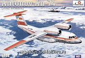 Сборная модель из пластика Антонов Aн-74 Polar полярный самолет Amodel (1/144) - фото