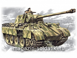 Сборная модель из пластика Пантера Pz.Kpfw.V- немецкий танк II МВ (1/35) ICM