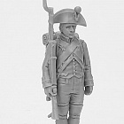 Сборная миниатюра из смолы Сержант линейной пехоты в шляпе. Франция, 1802-1806 гг, 28 мм, Аванпост