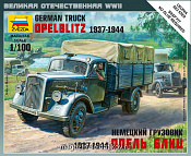 Сборная модель из пластика Немецкий грузовик Опель-Блиц (1/100) Звезда - фото