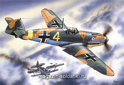 Сборная модель из пластика Bf 109F-4, Германский истребитель II Мировой войны (1/48) ICM