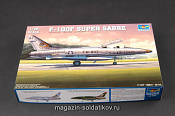 Сборная модель из пластика Самолет F - 100F «Супер Сейбр» 1:48 Трумпетер - фото