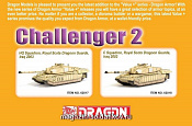 Сборная модель из пластика 62018 Д Танк в сборе CHALLENGER 2 C SQN ROYAL SCOTS (1/72) Dragon - фото