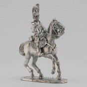 Сборная миниатюра из металла Трубач-шеволежер, Франция, 28 мм, Аванпост - фото