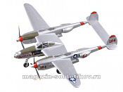 Масштабная модель в сборе и окраске Американский истребитель P-38 1:72 Easy Model - фото