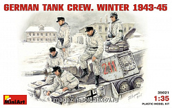Сборные фигуры из пластика Немецкий танковый экипаж, зима 1943-1945гг. MiniArt (1/35)
