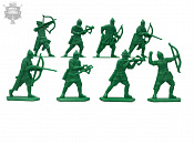 Солдатики из пластика Стрелки (8шт, цвет - зеленый, б/к), Воины и битвы - фото