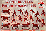 Солдатики из пластика Jacobite Rebellion British dragoon (1/72) Red Box - фото