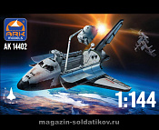 Сборная модель из пластика Космический корабль «Буран» 1:144, АРК моделc - фото