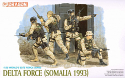 Сборные фигуры из пластика Д Солдаты Delta Force. Somalia 93 (1/35) Dragon