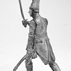 Миниатюра из олова Старший офицер венгерских полков в мундире, 54 мм, Россия
