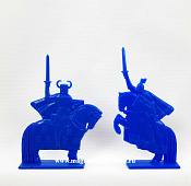 Солдатики из пластика Рыцари, дополнение к ЛКЗ (2 шт, синий) 52 мм, Солдатики ЛАД - фото