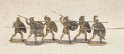 Фигурки из бронзы Афинские гоплиты (6 шт., 40 мм, бронза), Воины и битвы - фото