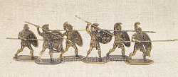 Фигурки из бронзы Афинские гоплиты (6 шт., 40 мм, бронза), Воины и битвы