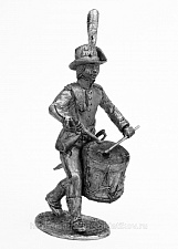 Миниатюра из олова 718 РТ Барабанщик Ломбардийского легиона, 1796-1797 г, 54 мм, Ратник - фото