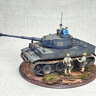 Диорама с моделью Tiger I + 4 фигуры(1:35) Магазин Солдатики