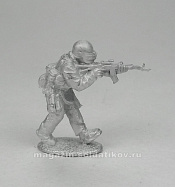Сборные фигуры из металла Спецназ Альфа с АК в шлеме сфера, 28мм, Spectre miniatures - фото