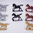 Солдатики из пластика ACW CAVALRY (Light blue) W/HORSES 8 in 8 + Horses , 1:32, TSSD