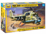 Сборная модель из пластика Советский ударный вертолет «Ми-24П» (1/72) Звезда - фото