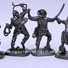 Солдатики из металла Пираты (пьютер) 6 шт, 40 мм, Солдатики Публия
