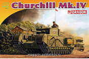 Сборная модель из пластика Д Английский танк CHURCHILL Mk.IV (1/72) Dragon - фото