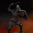 Сборная фигура из смолы Medieval knight 14c, 75 mm. Mercury Models